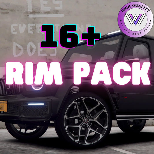 Custom Rims Pack | Fivem Ready l 16 Custom Addon Wheels