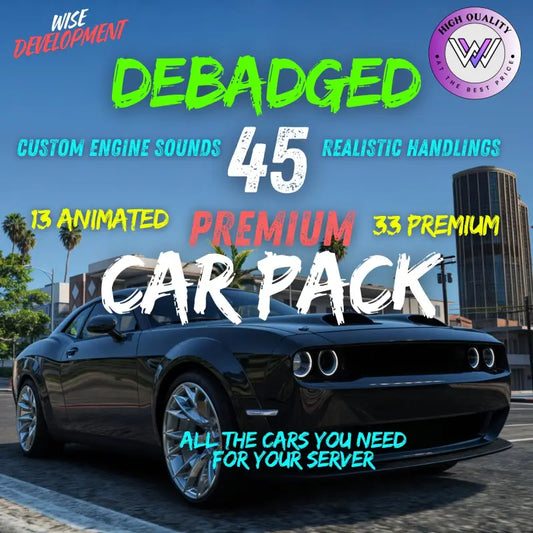 Debadged Car Pack | FiveM Ready l Custom Engine Sounds l Unbranded