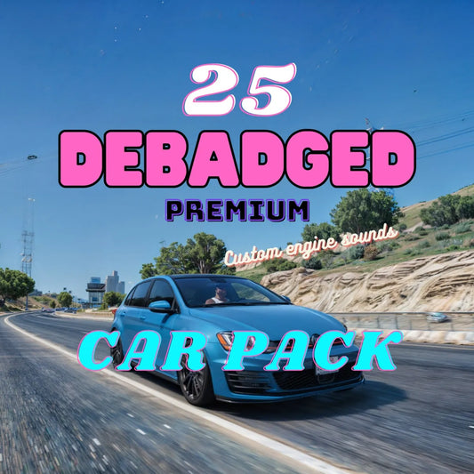 Debadged Car Pack | Fivem Ready | Roleplay