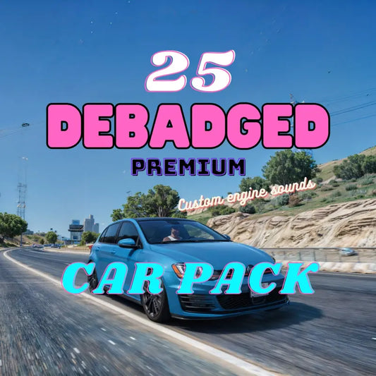 Debadged Car Pack | Fivem Ready | Roleplay