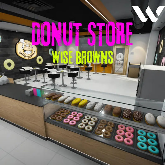 Donut Store: Wise Browns | Fivem Ready | MLO | Cafe - Restaurant