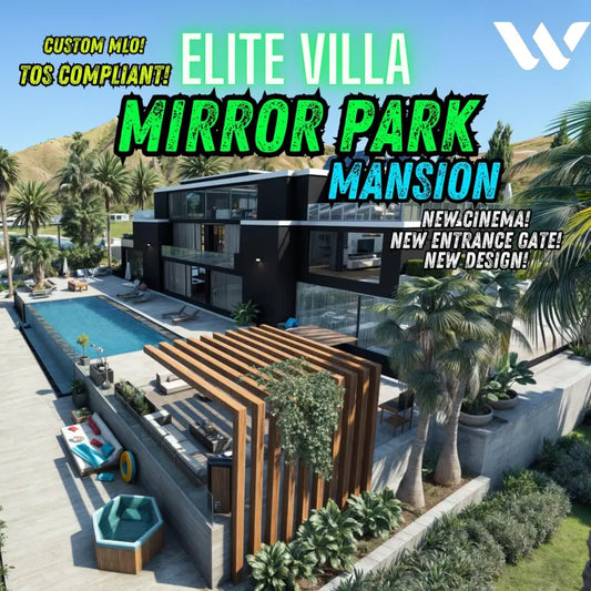 Elite Villa Mansion | Fivem Ready | MLO | Mirror Park | Mafia Mansion | Custom Map