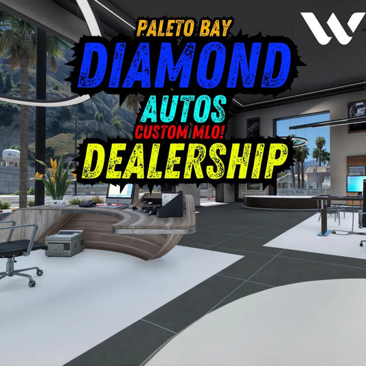 Fivem Custom Dealership | MLO | Paleto Bay | Diamond Autos | Roleplay