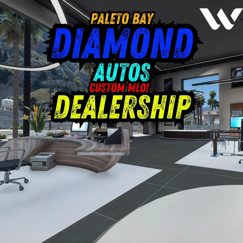 Fivem Custom Dealership | MLO | Paleto Bay | Diamond Autos | Roleplay