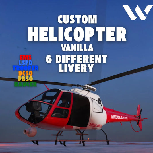 Fivem Custom Helicopter l Fivem Ready | Emergency | Custom Livery | Lore-Friendly