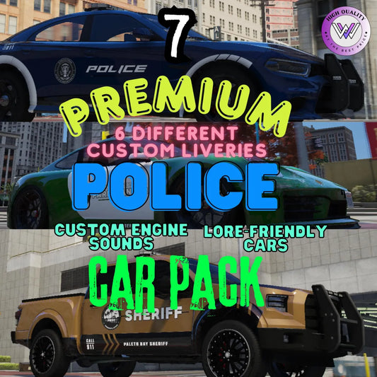 Fivem Police Car Pack Lore-Friendly l Custom Livery