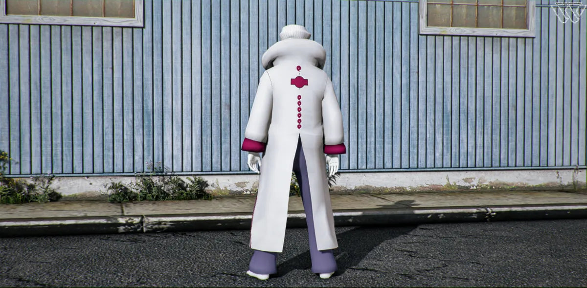 Isshiki Otsutsuki | Fivem Ready l Anime Ped | Roleplay white coat red accents