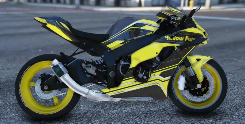 Kawasaki ZX10R Yellowfury | Fivem Ready | Debadged | Custom Livery