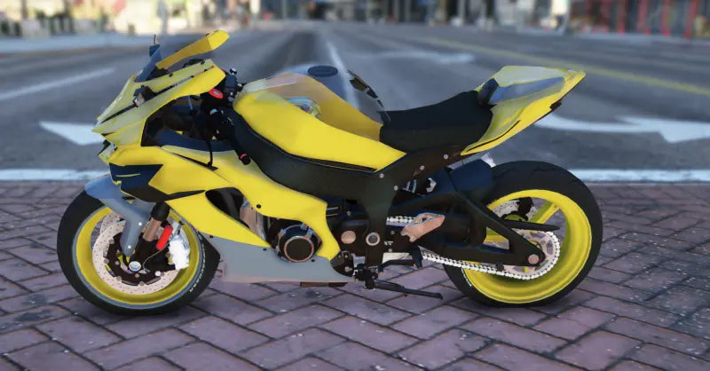 Kawasaki ZX10R Yellowfury | Fivem Ready | Debadged | Custom Livery