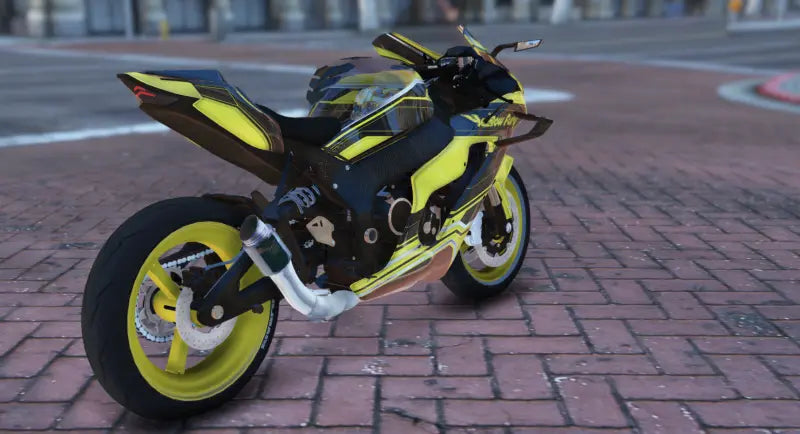 Kawasaki ZX10R Yellowfury | Fivem Ready | Debadged | Custom Livery
