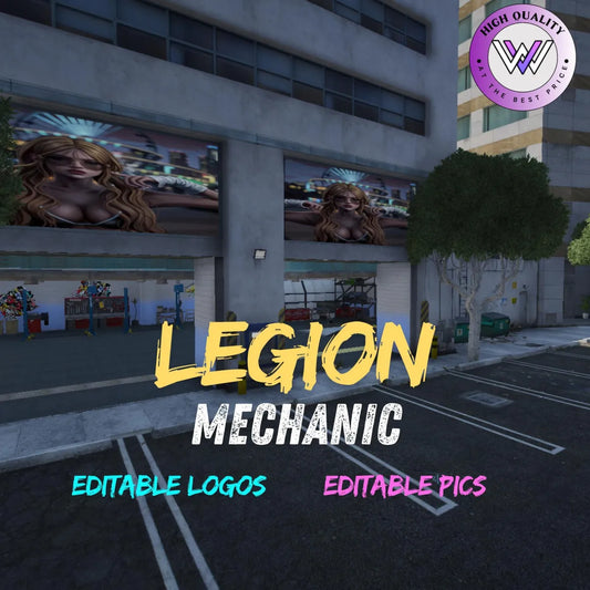 Legion Mechanic l Fivem Ready l MLO l Roleplay