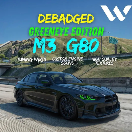 M3 G80 Car | Fivem Ready | Debadged | Custom Engine Sound