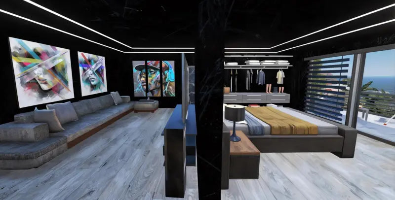 Mafia Mansion: Lighthouse V2 | Fivem Ready | MLO | Roleplay | Custom Map modern luxury interior