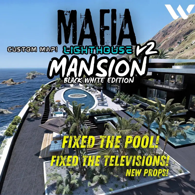Mafia Mansion: Lighthouse V2 | Fivem Ready | MLO | Roleplay | Custom Map mafia mansion custom map