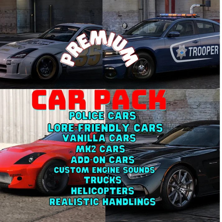 Mix Car Pack | Fivem Ready | 300+ Vehicle Pack | Roleplay