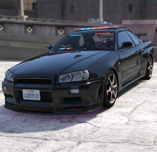 Nissan R34 Police | Fivem Ready | Badged