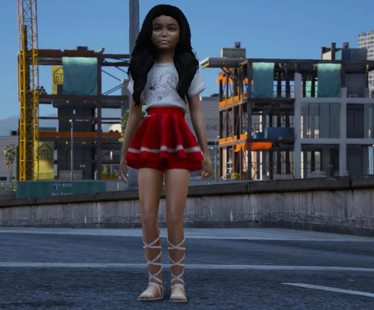 Ped Pack: Black Kid Girls | Fivem Ready | Roleplay | Kid Peds