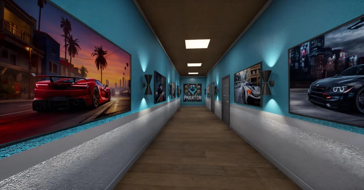 Phantom Garage | Fivem Ready | MLO | Mechanic | Custom Map | hallway car art
