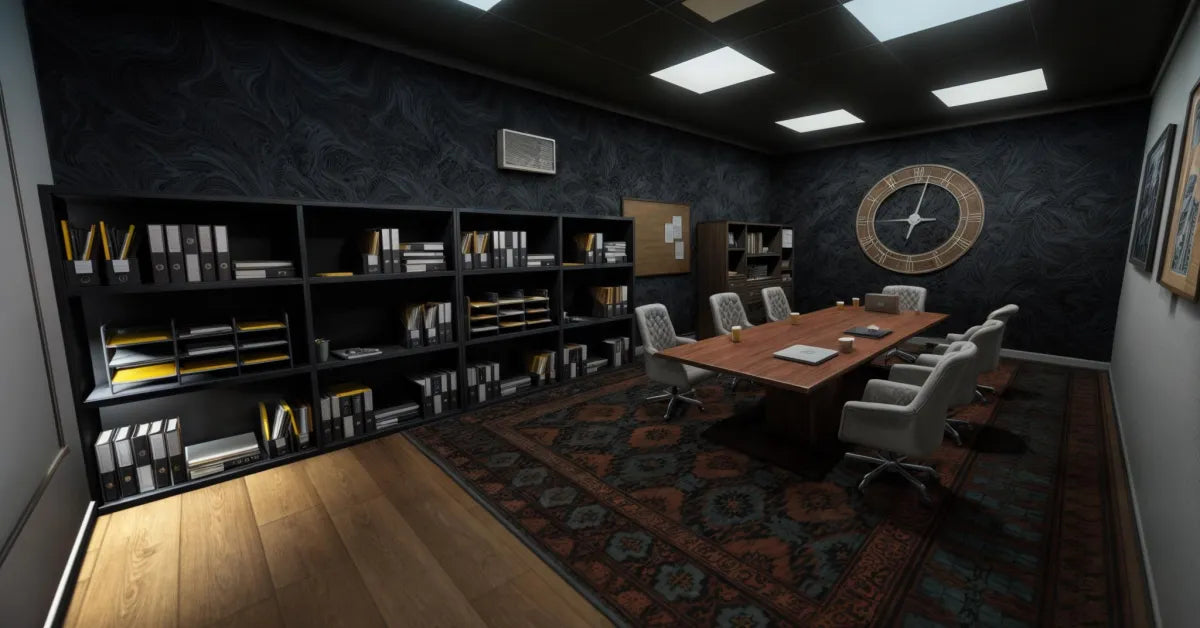 Phantom Garage | Fivem Ready | MLO | Mechanic | Custom Map | dark formal conference room