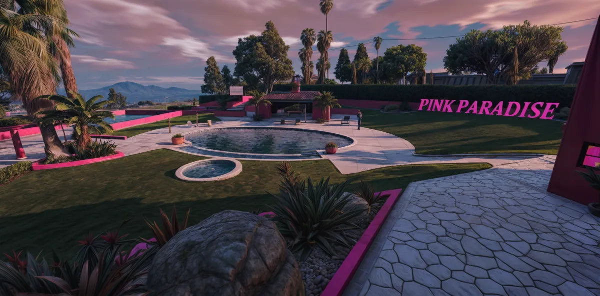 Pink Paradise Mansion | Fivem Ready l MLO | Custom Map