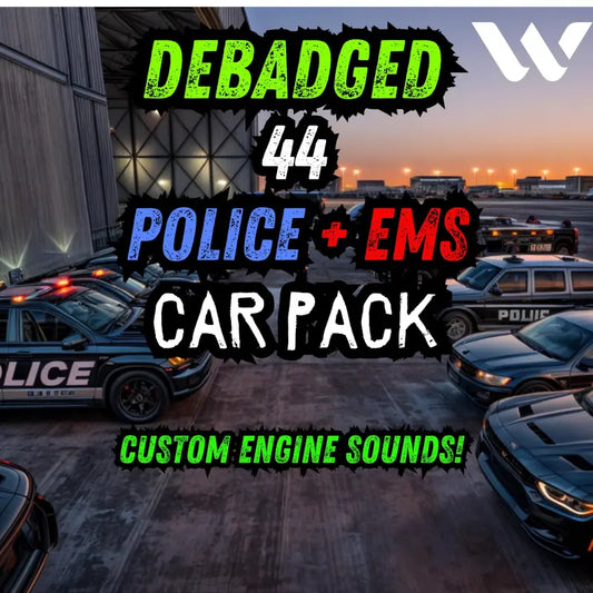 Police - Ems Car Pack | FiveM Ready | Debadged | Custom Engine Sounds