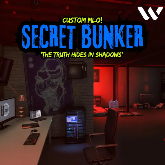 Secret Bunker House | Fivem Ready | MLO | Roleplay | Custom Map