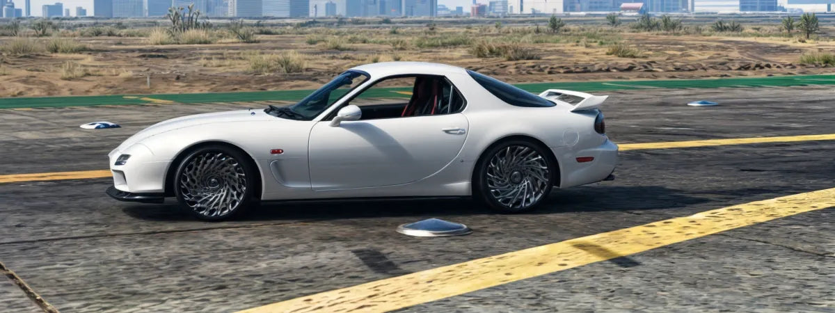 Sport Rims Pack | Fivem Ready | 200 Custom Addon Wheels | white mazda rx-7 custom wheels