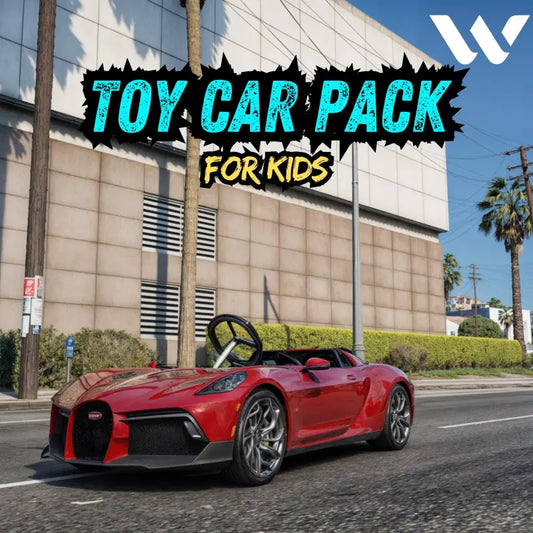 Toy Car Pack For Kids | Fivem Ready | Mini Car Pack | Kid Cars red toy car